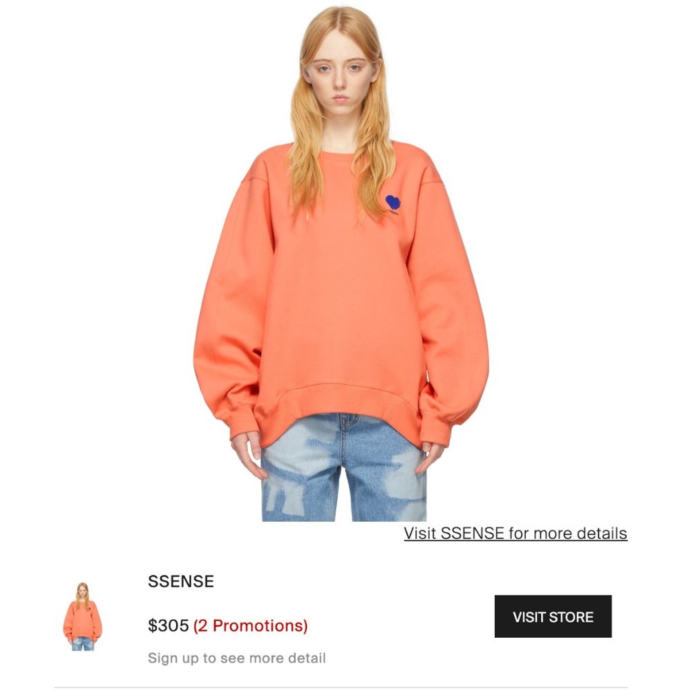 ader error hoodie salmon woman